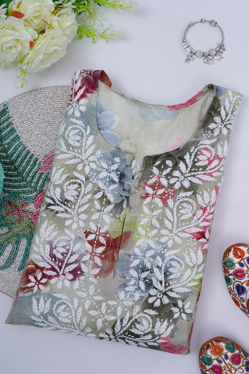 Noor-e-Mul Cotton Printed Kurta