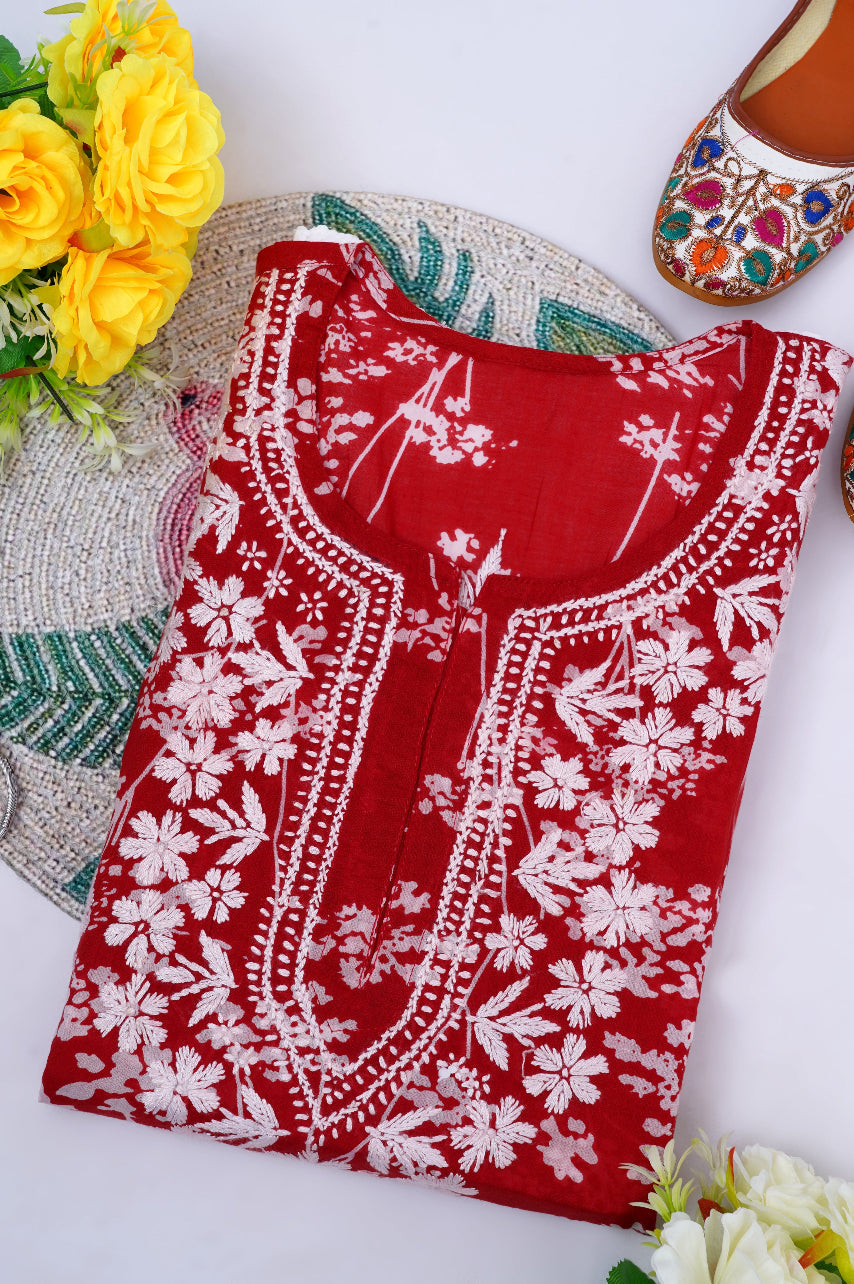 Noor-e- Mul Cotton 2 pc Chikankari set