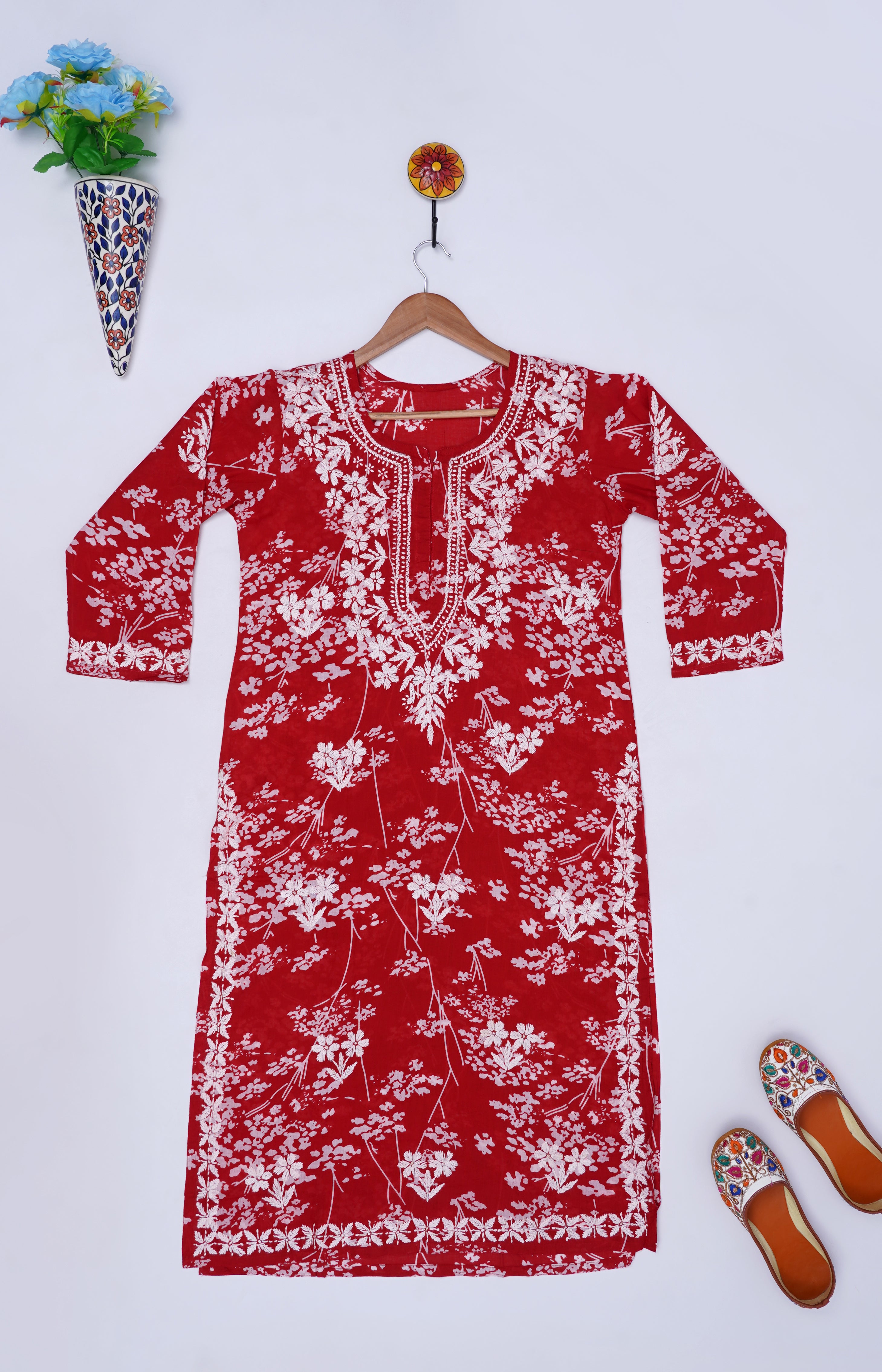 Noor-e- Mul Cotton 2 pc Chikankari set