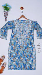 Noor-e-Kota Chikankari kurta