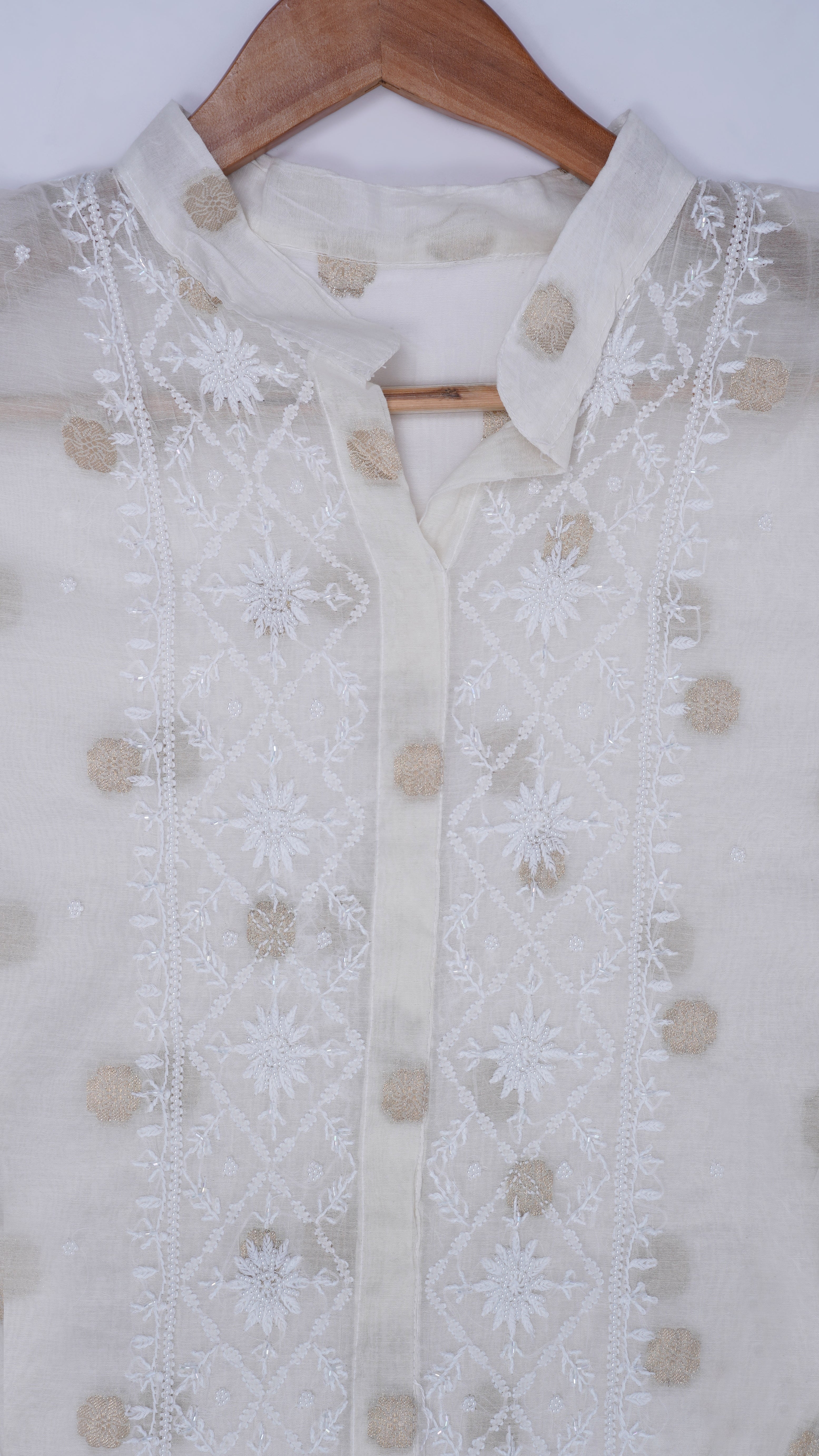 Noor-e-Ivory Chikankari  Cord Set