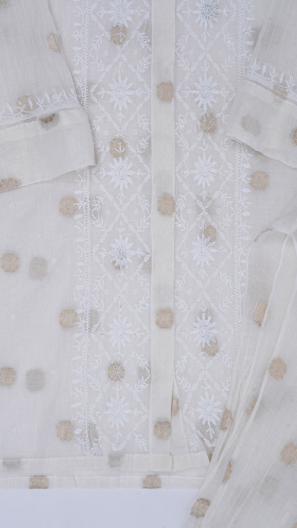 Noor-e-Ivory Chikankari  Cord Set