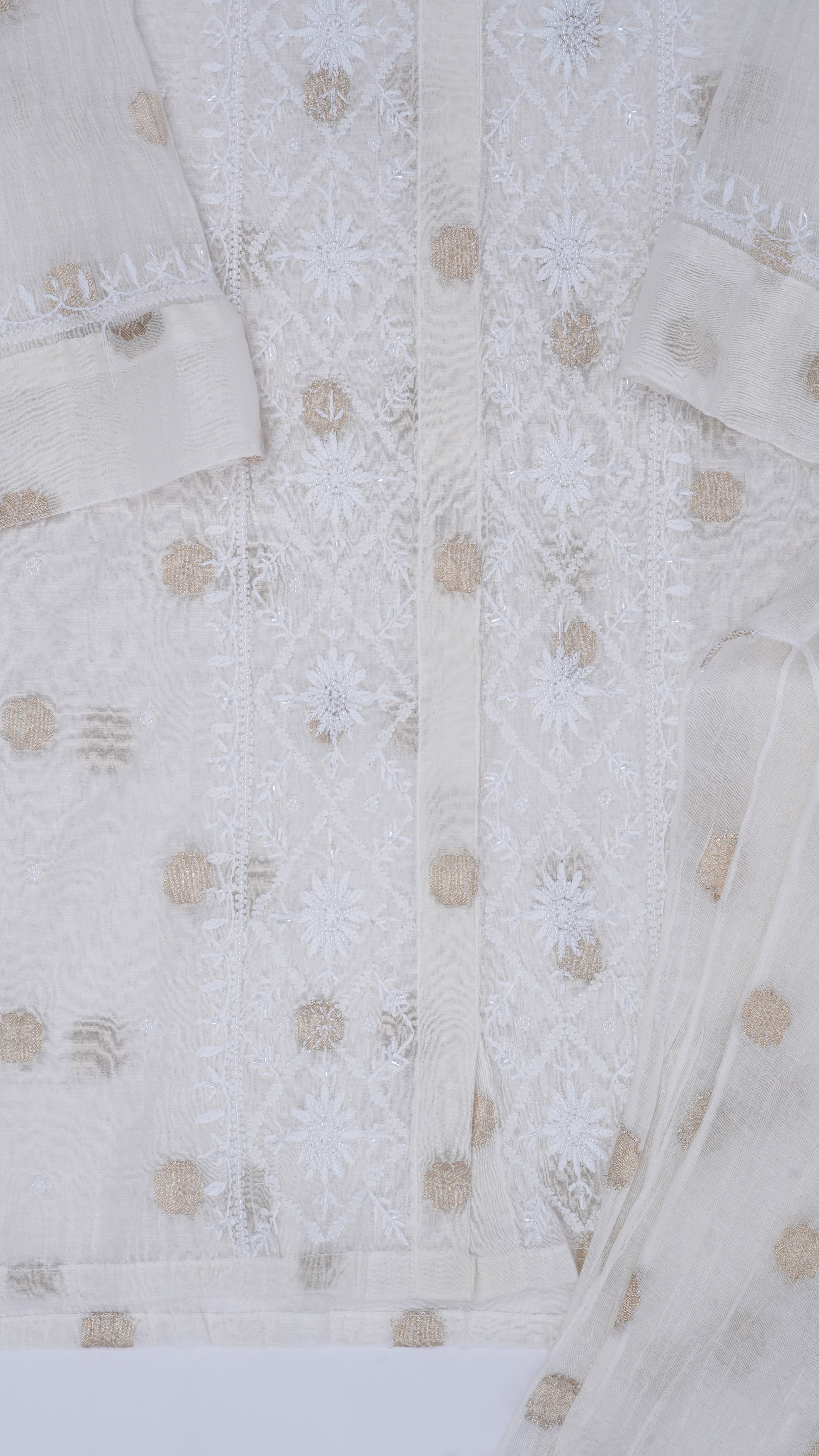 Noor-e-Ivory Chikankari  Cord Set