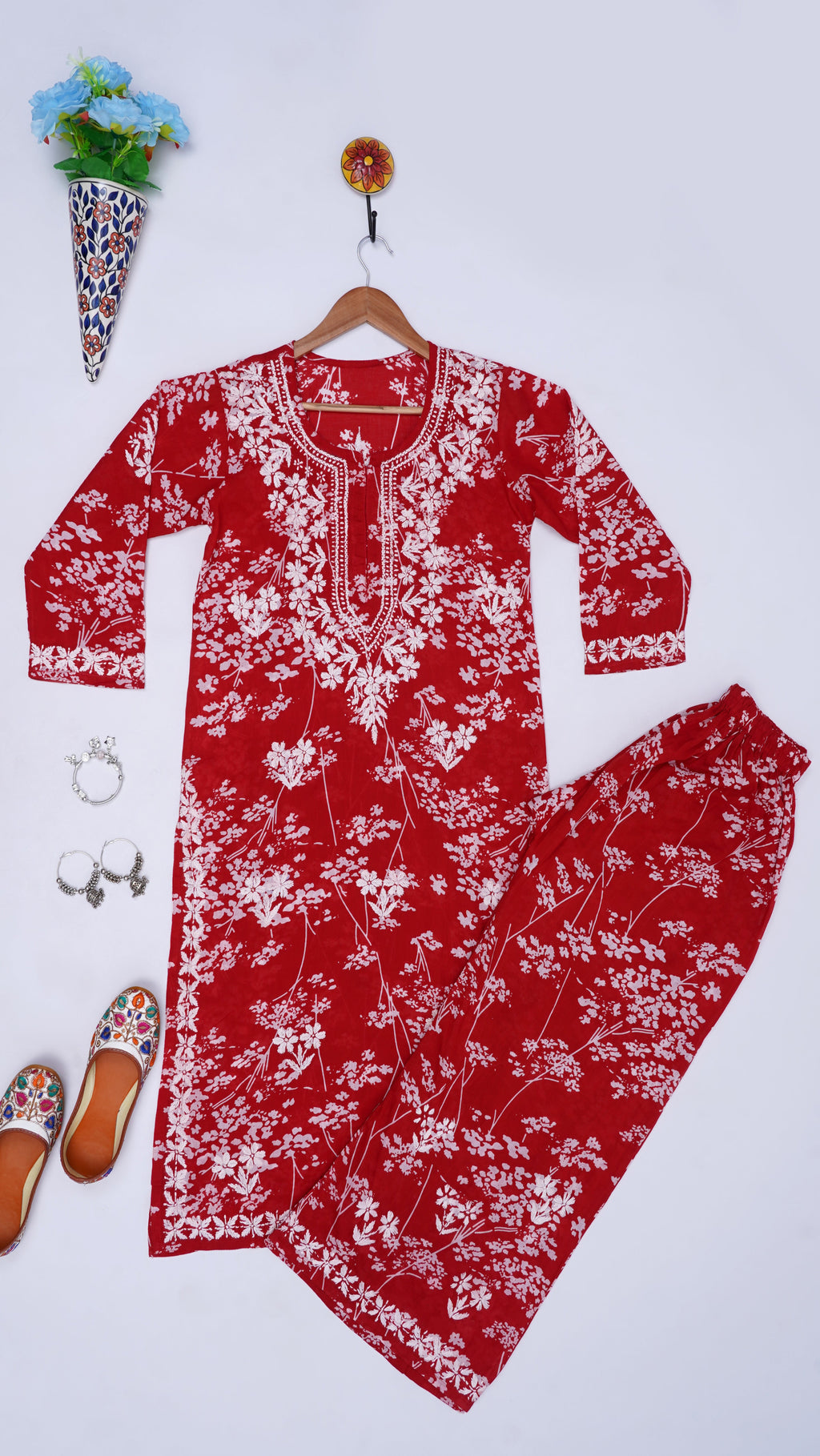 Noor-e- Mul Cotton 2 pc Chikankari set
