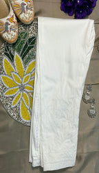 Noor Hand-Embroidered Cotton Stretch Pants