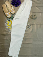 Noor Hand-Embroidered Cotton Stretch Pants