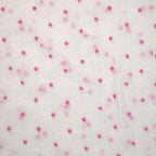 Albaster White With Pink Pure Organza Parsi Work