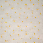 White with Yellow Pure Organza Parsi Work