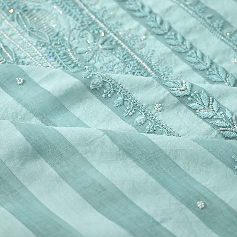 Opal  Mul Chanderi Dress Material