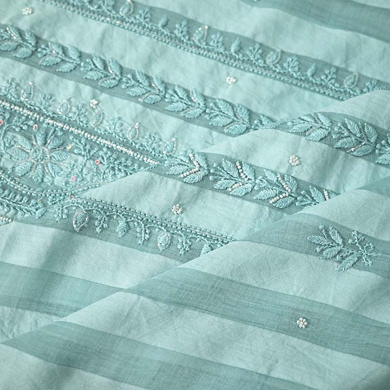 Opal  Mal Chanderi Dress Material