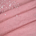 Rosy Brown Mal Chanderi Dress Material