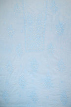 Beau Blue Mal Chanderi Dress Material