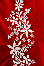 NOOR-E-ISHQ Chikankari Shirt Red